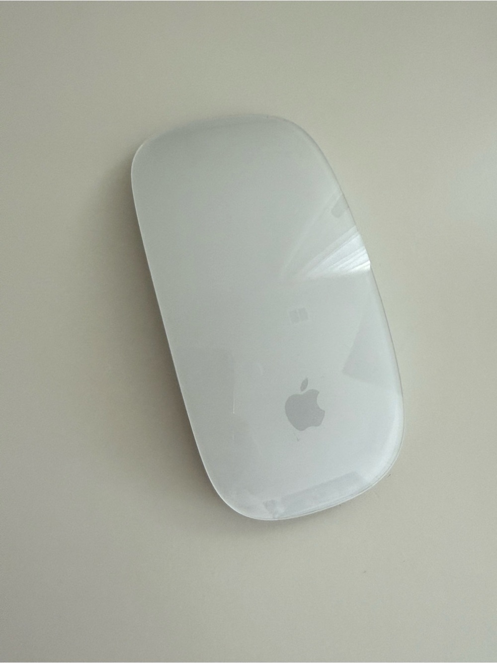 Apple Silver Wireless Mouse with Black Accents